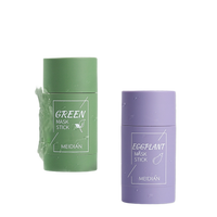 charming green tea cleaning solid mask eggplant deep cleansing  solid mask