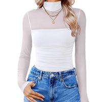 Women's shapewear long-sleeved bodysuit